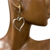 E01254 SMALL SILVER HEART EARRINGS