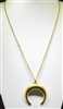 EN18033 CHAIN CRESCENT NECKLACE