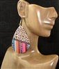 FER5201 ANIMAL PRINT MULTI TRIVAL PATTERN EARRINGS