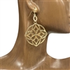 HE3522 PERFORATED CLOVER EARRING