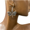 HE4968 ANTIQUE DRAGONFLY EARRINGS