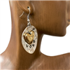 HE5919 ANTIQUE SPOON HEART LOVE  EARRINGS