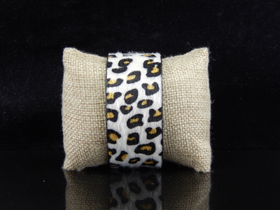 LEATHER CHEETAH CUFF