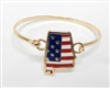 OB06734 AMERICAN FLAG AL BRCLT