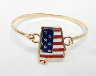 OB06734 AMERICAN FLAG AL BRCLT