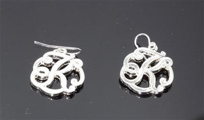 OE1544S K MONOGRAM EARRINGS