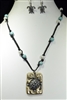 QNE-12006GBSBTM TURTLE BEADED NECKLACE SET