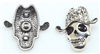 SBC-005 RHINESTONE SKULL SNAP BUTTON