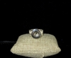 SBR001 SILVER PLAIN STRETCH SNAP BUTTON RING