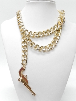 SNK228 CHAIN GUN NECKLACE