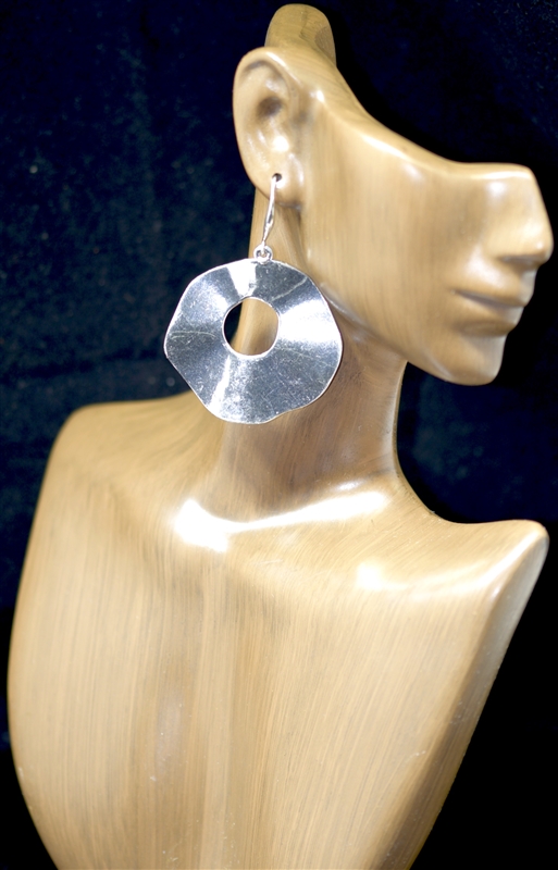 TE0068 HAMMERED EARRINGS