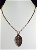 ZQN2879 "FAITH" HAMMERED SPOON NECKLACE
