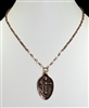 ZQN2880 "PRAY" HAMMERED SPOON NECKLACE