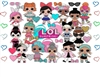 LOL Surprise Dolls Edible Cake Topper Image Frosting Sheet Cupcakes