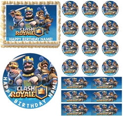 Clash Royale Edible Cake Topper Image Cupcakes Cake Decoration Clash of Clans