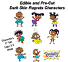 Pre Cut African American Rugrats Edible Cake Cupcake Stickers Decals