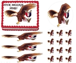 Eagle Scout Court of Honor Ceremony Eagle Fly Edible Cake Topper Frosting Sheet - All Sizes!