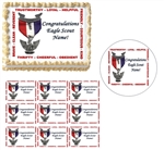 Eagle Scout Court of Honor Scout Law Edible Cake Topper Image Cupcakes Strips
