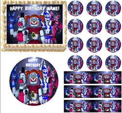 FIVE NIGHTS AT FREDDY'S Sister Location Edible Cake Topper Image Ballora Cake