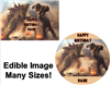 Godzilla and King Kong Fighting Edible Cake Topper Image Cupcakes