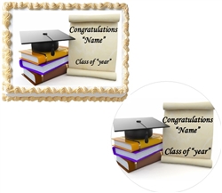 Graduation Class of 2020 Edible Cake Topper Image or Cupcakes, Graduation Cake