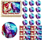 Harley Quinn Edible Cake Topper Image Cupcakes Cake Decoration Harley Quinn