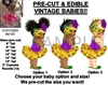 PRE-CUT Mardi Gras Masquerade Girl EDIBLE Cake Topper Image Mardi Gras Tutu Baby