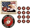 United States Marine Corps Seal Eagle Military Edible Cake Topper Frosting Sheet - All Sizes!