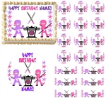 Girl Ninja Edible Cake Topper Image Frosting Sheet Cake Decoration Ninja Party