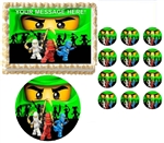 Ninjago Green Ninja Ninjago Edible Cake Topper Frosting Sheet - All Sizes!