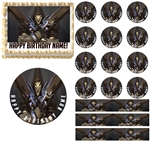 Overwatch REAPER Gaming Edible Cake Topper Image Frosting Sheet Cake Decoration