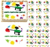 Paintball Splatter Paintball Gun Edible Cake Topper Image Frosting Sheet Cake