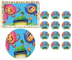 Team Umizoomi Characters Waving Edible Cake Topper Frosting Sheet - All Sizes!