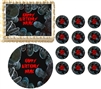 Real Life ZOMBIES Looking Down Edible Cake Topper Image Frosting Sheet - All Sizes!