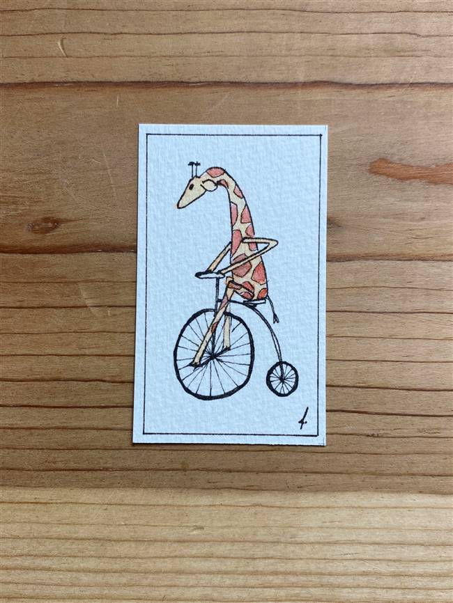 Cycling Giraffe