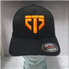 ETS Logo Hat, Black with Orange Logo