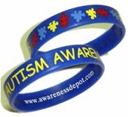 Pulsera de Goma Autism Awareness Azul - Adulto