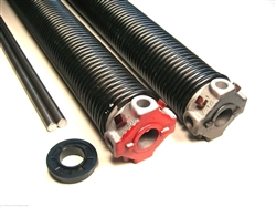 garage door torsion spring .207 x 2 1/4'' pair, left wound and right wound springs
