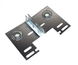 Commercial garage door end bearing plates