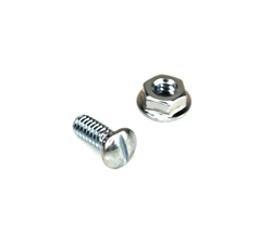 Garage Door 1/4" x 5/8" Track Bolt with 1/4" Flanged Nut - Select Quantity