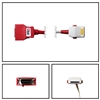 OEM Masimo SET 2058 Red PC-04 4FT/1.2M SpO2 Patient Extension Adapter Cable LNOP F-Tab to Red 20 Pin Connector