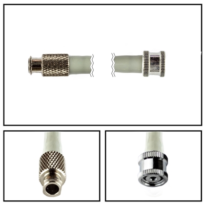 Welch Allyn NiBP Adult / Pediatric 8FT/2.5M Air Hose Tube Female Locking Luer to Screw Fitting