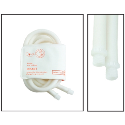 NBXX3377-NiBP Disposable Cuff Dual Tube Infant (9-14.8cm) - Soft Fiber (Box of 5)