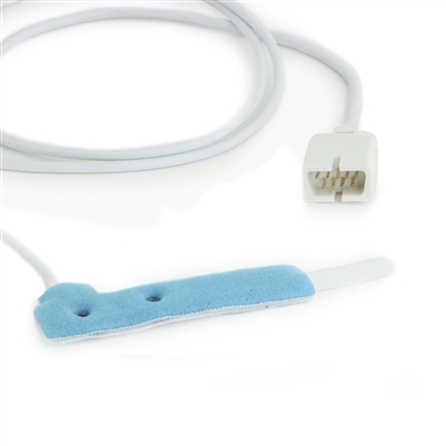Nellcor Compatible Oxismart Oxisensor II Disposable Neonatal / Adult Non-Adhesive Multi-Site Wrap SpO2 Sensors Oxismart DB9 9 Pin Connector 1.5FT/.5M Cable N-25 Comparable 24pk