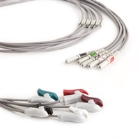 AAMI 5 Lead Single (Din) ECG Leadwires (Neonate) - Grabber