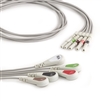 AAMI 5 Lead Single (Din) ECG Leadwires - Snap