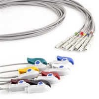 AAMI 7 Lead Single (Din) ECG Leadwires - Grabber