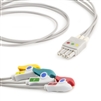 Philips 3 Lead Single Pin ECG Leadwires - Grabber (IEC)