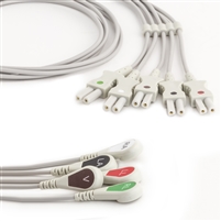 Spacelabs 5 Lead Dual ECG Leadwires (Individual) - Snap