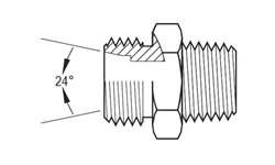 Extra Light Duty DIN X Male Metric Taper - SS